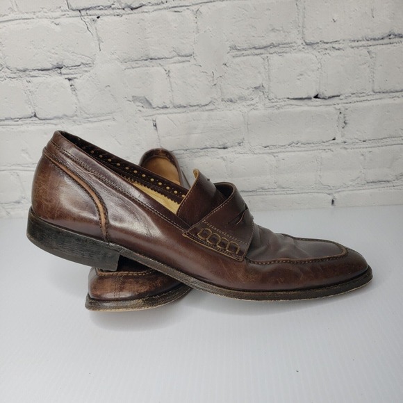 Cole Haan‎ Collection Penny Loafer Slip On Dress Shoe Dark Brown Mens Size 10 - Picture 1 of 13
